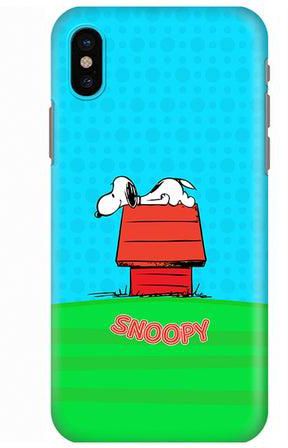 Polycarbonate Slim Snap Case Cover Matte Finish For Apple iPhone X Snoopy 2