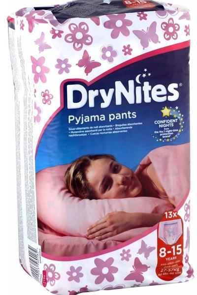 Huggies Dry Nites Pajama Diaper for Girl 8 - 15 years ( 27 - 57 kg ) - 13's