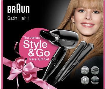 Braun Satin Hair 1 HD130 Dryer 1200 watt with Braun Satin Hair 1 ST100  Style & Go Mini Styler price from souq in Saudi Arabia - Yaoota!