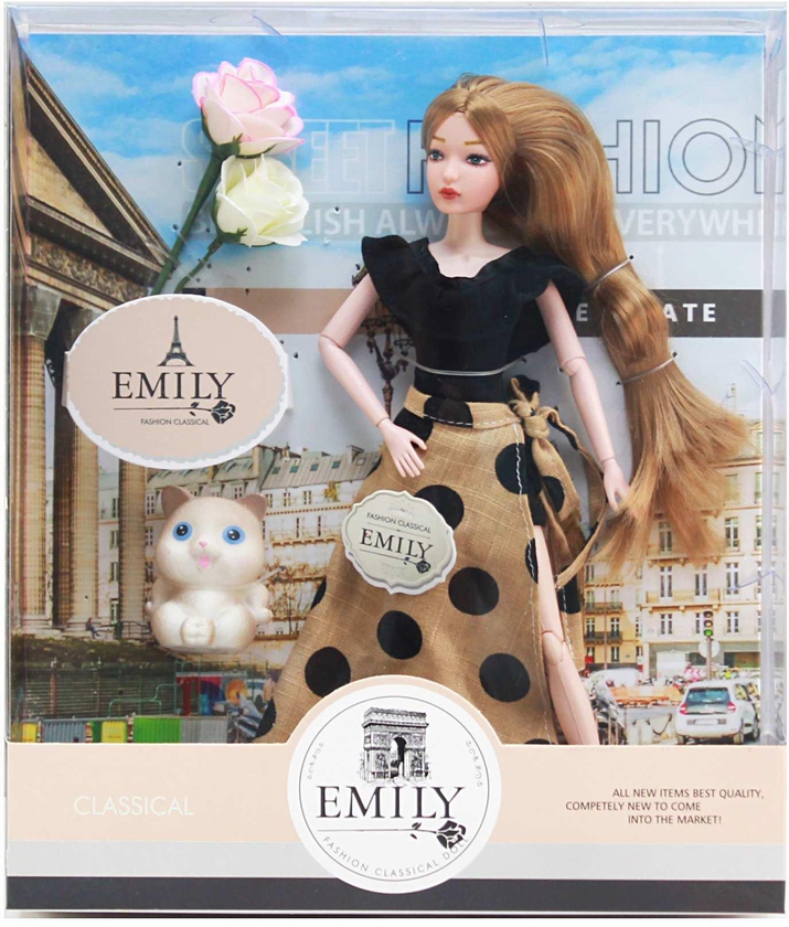 Emily Fashion Classical Doll Playset With Polka Dot Dress Multicolour