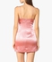 Pink Contemporary Satin Dress