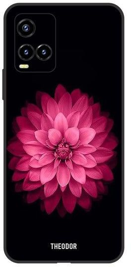 Protective Case Cover For VIVO Y33S Pink Flower At Center