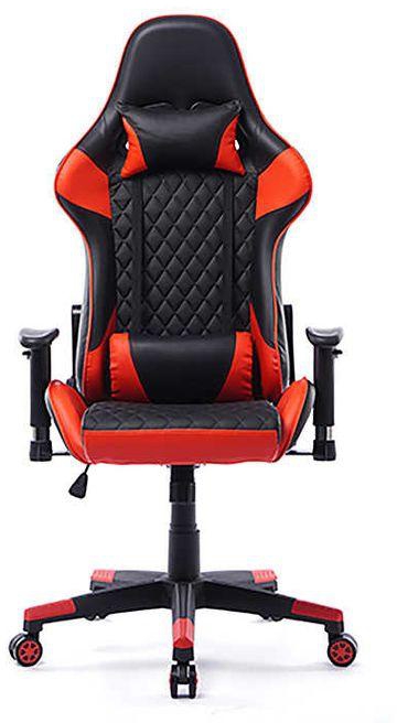 Gaming Chair - Black&Red_Polygons_جيمنج احمر مضلع