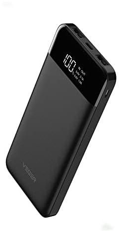 VEGER Slim power bank 10000mAh li-polymer external battery charge, LCD display portable power bank for IPhone,Samsung,Huawei and etc