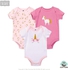 Hudson Baby Bodysuit Set 3pcs Unicorn 0-9 Months - 3 Sizes