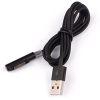 Ozone 3FT LED Flash USB Magnetic Charging Cable for Sony Xperia Z Ultra/ Z1/ Z2 /Z3 Compact Black