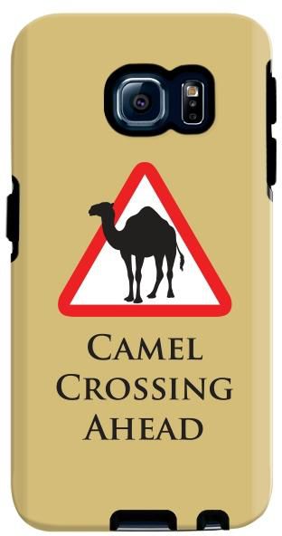Stylizedd Samsung Galaxy S6 Edge Premium Dual Layer Tough Case Cover Gloss Finish - Camel Crossing