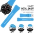 Tentech Sport Silicone Band 22mm Suitable For Huawei Watch 3/3 Pro/GT2 Pro/GT2e/GT2/GT 46mm - Samsung S3 And S4 46mm - Watch Active 2 44mm - Watch 3 45mm - Honor Magic 2 46mm - Mint Blue