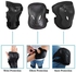 G-140 Adults Protective Gear Set 6PCS for Skating Cycling Scooter, Black
