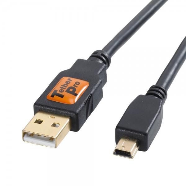 Tethertools TetherPro USB 2.0 Male to Mini-B 5 Pin 3ft/1m Black
