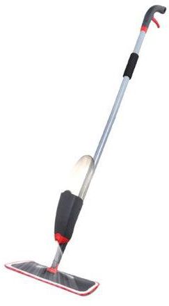 Spray Mop With Microfiber Cleaning Cloth Black/Red 125x40x16centimeter