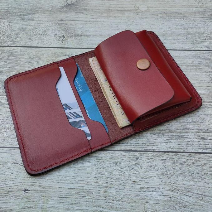Dr.key Genuine Leather Bi-fold Wallet With A Coin Pocket -3007- Pl- Red
