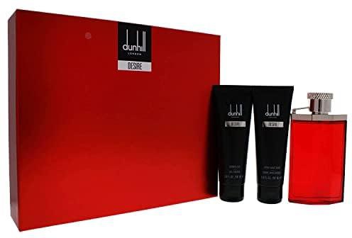 Alfred Dunhill Desire Red For Men Eau De Toilette 100mlPlus After Shave Balm 90mlWith Shower Gel 90Ml