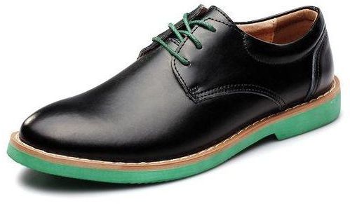 Tauntte Dress Leather Shoes Men Casual Shoes (Black)
