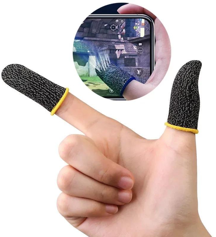 Gaming Finger Sleeve Breathable Fingertips Anti-Sweat Touch Screen Finger Cots Cover Sensitive TXTB1