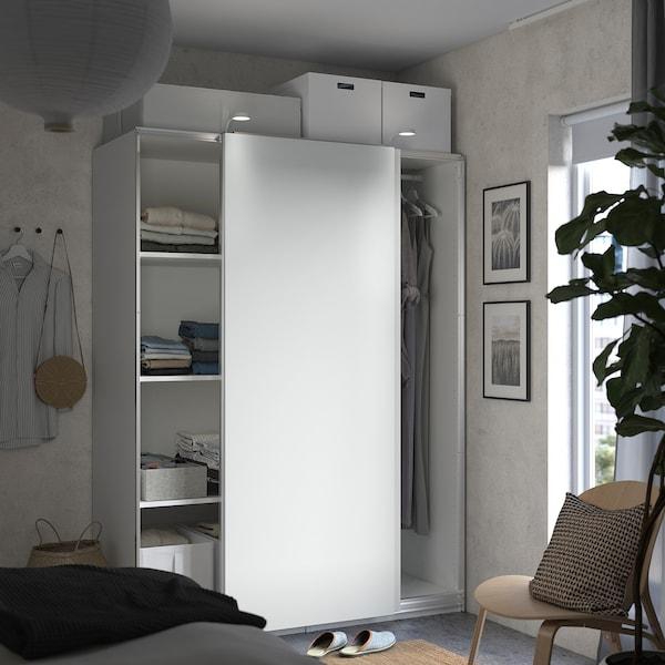 PAX / HASVIK Wardrobe, white/white, 150x66x201 cm - IKEA