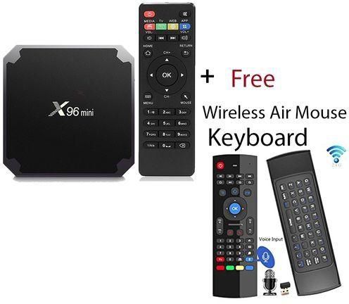 X96 Mini Android 7.1 2GB RAM 16GB ROM Quad Core Android Box 4K + Free Wireless Air Mouse Keyboard