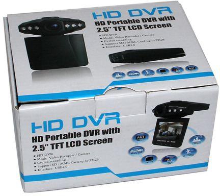 6 LED Light H198 Car DVR Camera 120 Degree 2.5 LCD Night Vision Car Driving Recorder F198 Retail Box