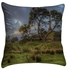 Printed Cushion Cover Blue/Green polyester Blue/Green 40x40cm
