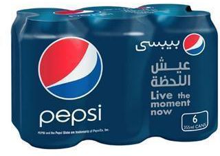 Pepsi Regular Can - 6 x 355 ml