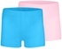 Silvy Set Of 2 Casual Shorts For Girls - Light Blue Rose, 12 - 14 Years