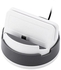 Generic 360 Degree Rotating Micro USB Portable Stand Charging Desktop Dock Station Holder (Grey)