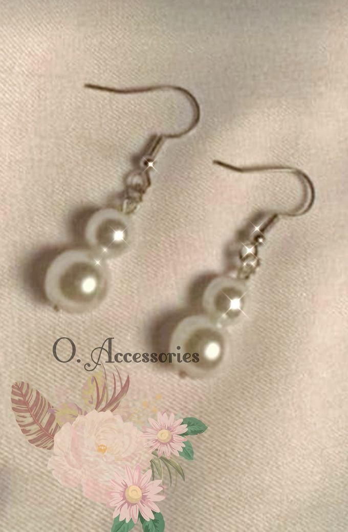 O Accessories Earring White Pearl Silver Metal