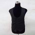 Double Breasted Waistcoat With Back Buckle - BLACK