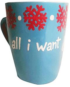 All i Want For Christmas is You Blue Mug