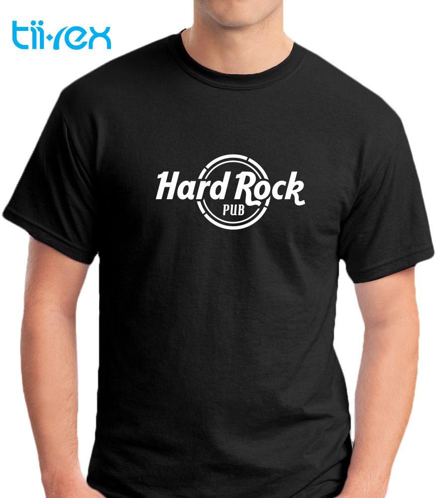 Hot Selling Rock Round Neck Cotton Short Sleeves T Shirt (Black)