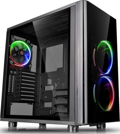 Thermaltake View 31 RGB Dual Tempered Glass ATX Tt LCS Certified Gaming Mid Tower Computer Case Cases | CA-1H8-00M1WN-01