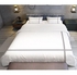 Bed N Home Decorative Duvet Cover Set, Plain, White, Gray Cross Design