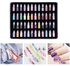 Combo Of 3D Nail Art Stamping Kit 4 Rectangular Image Plates Soft Nail Silicone Stamper & Scraper & 3D Nail Art Tools For Gift Girl & Women