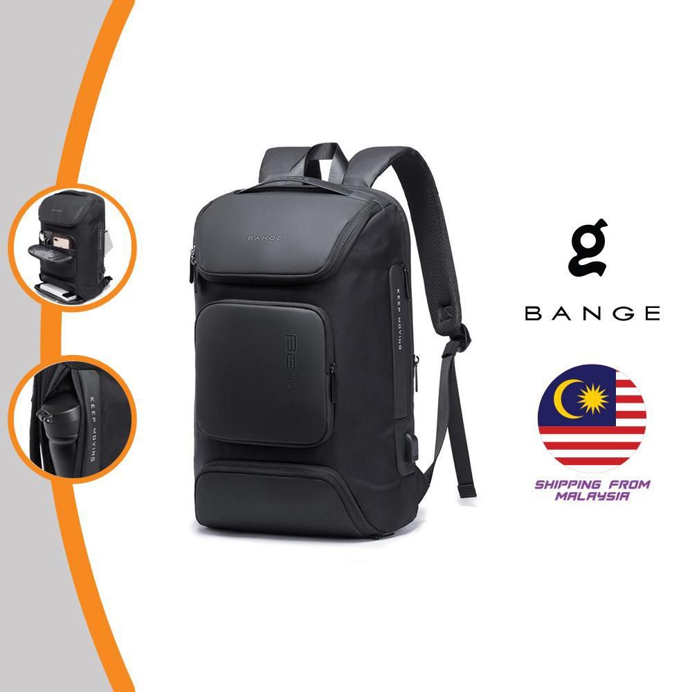 Bange Camo Laptop Backpack 15.6 (Black - Grey)