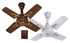 Qasa Short Blade Ceiling Fan -24 Inches COFFEE BROWN/WHITE+free Insulation Tape