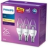 Philips LED Non Dimmable Corepro candle WW ND 4W E14 Clear 3PCS