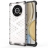 Case For Honor X40 GT 5G , - Heavy Duty Brushed Protective Case - Black Edges Transparent Beehive Back