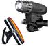 Vike USB Rechargeable Bicycle Light Set, Waterproof Mountain Bicycle Headlight and Taillight Sets Super Bright Front Light and Rear Light for Cycling Safety