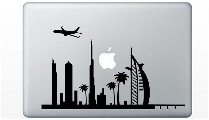 Sticker for MAC laptops - Dubai view