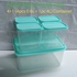 Set of 5pcs ADIX Max fridge kitchen  Fresh storage containers  (1pc-4L+ 4pcs 0.6L)