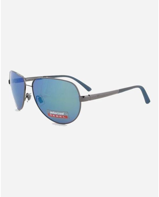 Rebel Polarized Sunglasses - Dark Grey & Dark Blue
