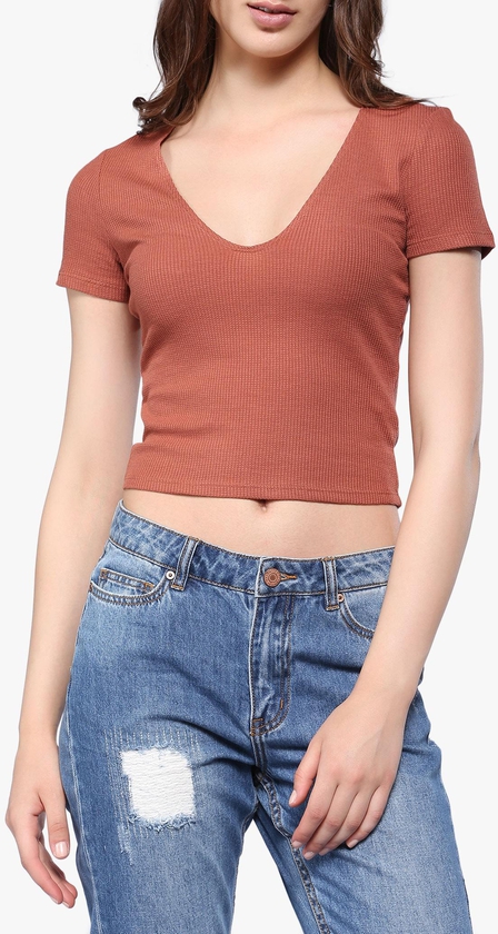 Rust Knitted Top