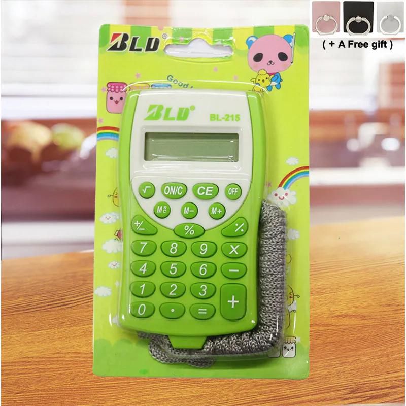 Electronic Calculator 8 Digits Electronic Mini Scientific Calculato with Rope for Students
