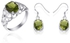 fashion 925 silver jewelry set.Earring&ring.Rhinestone crystal jewery