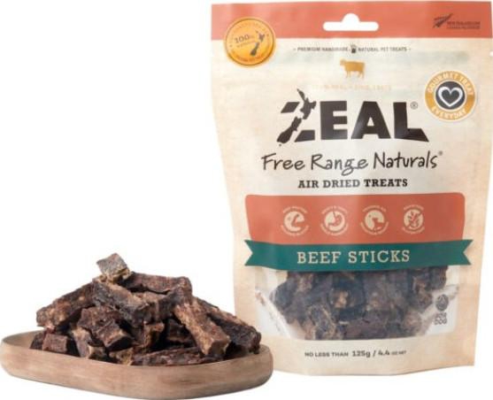 Zeal Beef Sticks Dog Treats 125g