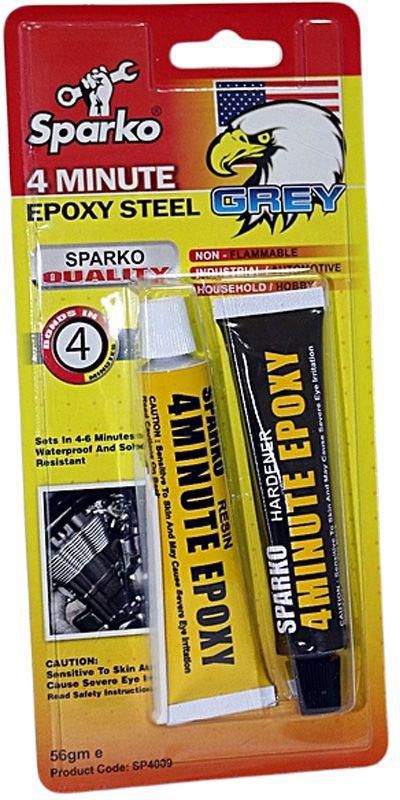 Sparko 4 Minute Epoxy Steel Grey (Non Flamable)