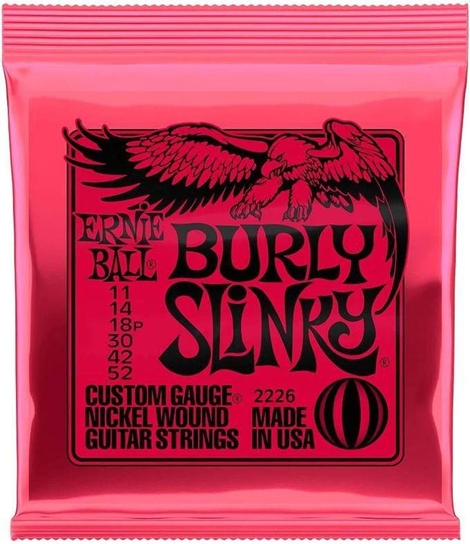 Burly Slinky Nickelwound Electric Guitar Strings 11-52 Gauge