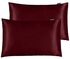 Curly Hair Single Satin Pillow Case/cover - 50*70 Cm -dark Red