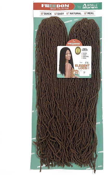 Noble Synthetic Crochet Hair Faux Locs Long Braid Hair For Women