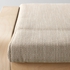 POÄNG Armchair and footstool - birch veneer/Hillared beige